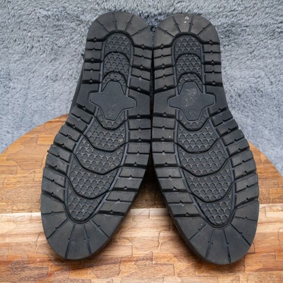 Walk London James Chunky Brogue Lace-Up Derby in Black Pebble Leather Men's 10 - Picture 8 of 8